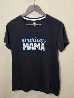 American Mama Tee Sz. Lg Mother's Day Patriotic 4th of July Independence Day